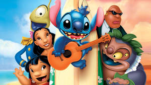 Disnye's Lilo Stitch Fun Cast Wallpaper