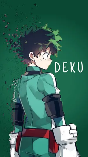 Dispersed My Hero Academia Deku Phone Wallpaper