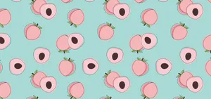 Displaying Peachy Sophistication - Your Aesthetic Laptop Pal Wallpaper