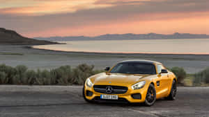 Displaying The German Engineering Of The 2019 Mercedes Amg Gt Wallpaper