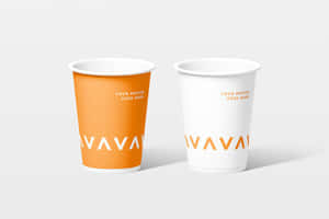 Disposable Paper Cup Mockup Wallpaper