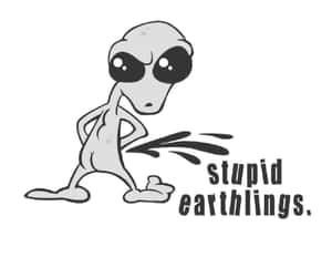 Disrespectful Alien Wallpaper
