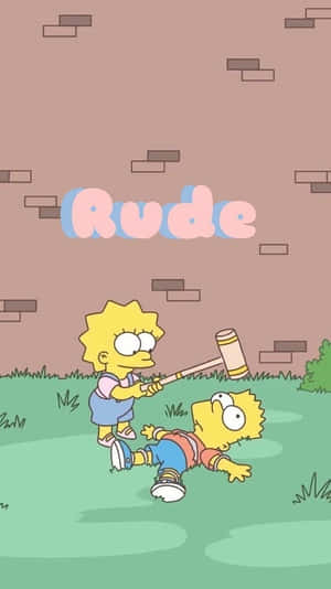 Disrespectful Lisa Simpson Wallpaper