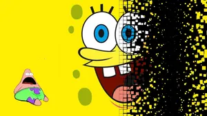 Dissolving Spongebob And Patrick Desktop Wallpaper