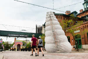 Distillery District Art Installation Toronto Wallpaper