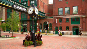 Distillery District Gooderham Clock Wallpaper