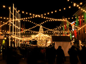 Distillery District Holiday Lights Wallpaper