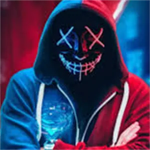 Distinct Neon Mask Wallpaper