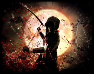 Distinct Photo Of A Man With A Scythe Wallpaper