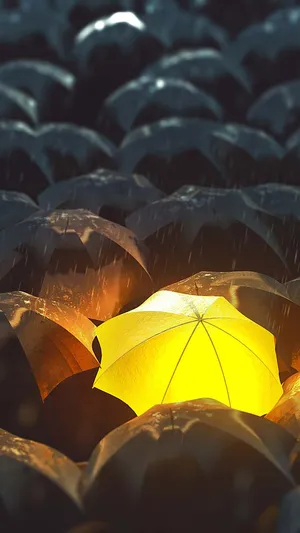 Distinct Umbrella Wallpaper
