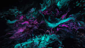 Distorted Blue And Purple Waves Wallpaper