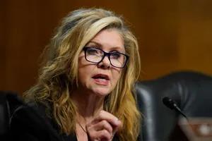 Distressed Marsha Blackburn Wallpaper