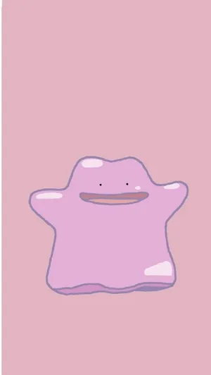 Ditto Minimalist Pink Wallpaper