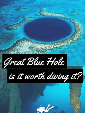 Dive Into The Adventure Of Blue Hole Wallpaper