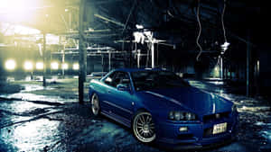 Dive Into The Coolness With The Nissan Skyline Wallpaper