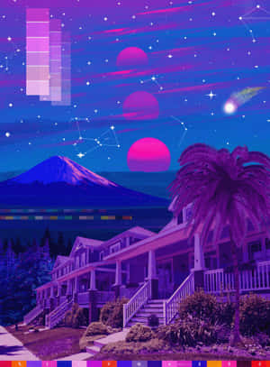 Dive Into The Mysterious World Of Aesthetic Vaporwave Wallpaper