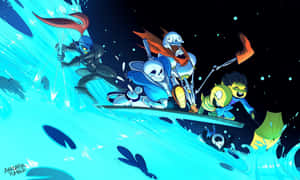 Dive Into The World Of Undertale With This Stunning Desktop Background Wallpaper