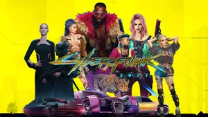 Diverse And Powerful Characters In Cyberpunk 2077 Wallpaper