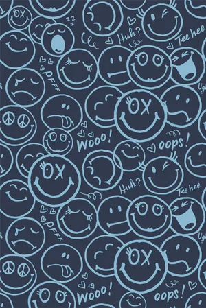 Diverse Expressions Pattern Wallpaper