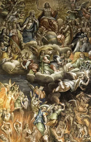 Divine Harmony: Renaissance Angel With Music Scroll Wallpaper