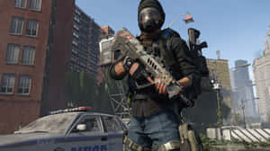 Division2 Agentin Action Wallpaper