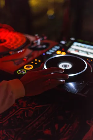 Dj Hand Dark Mixer Equipment Wallpaper