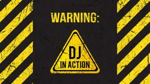 Dj In Action Warning Wallpaper