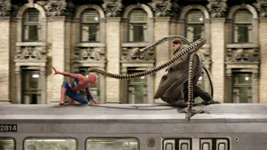Doctor Octopus Train Fight Wallpaper