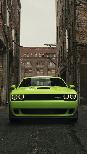 Dodge Challenger In The City Wallpaper