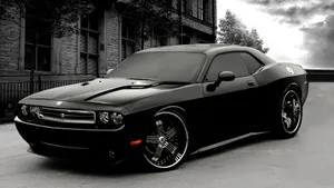 Dodge Challenger Matte Black Wallpaper