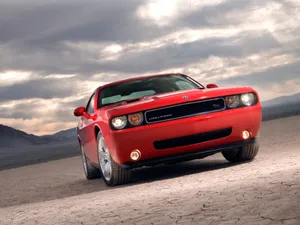 Dodge Challenger Rt In Desert Wallpaper