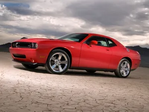 Dodge Challenger Rt In Red Paint Wallpaper