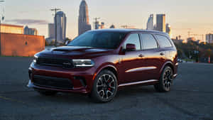 Dodge Durango Sunset Cityscape Wallpaper