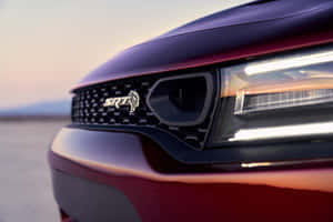 Dodge Hellcat S R T Grilleand Headlight Wallpaper