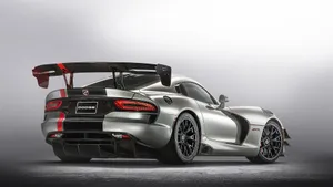 Dodge Viper Grey Spoiler Photoshoot Wallpaper