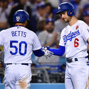 Dodgers Players Celebrating Wallpaper