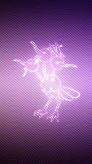 Dodrio Light Outline Purple Wallpaper