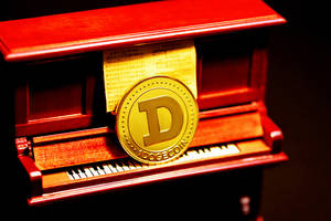 Dogecoin Miniature Organ Instrument Wallpaper