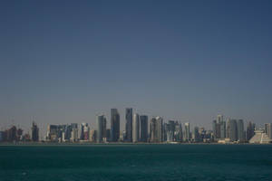 Doha City Bay Sunlight Wallpaper