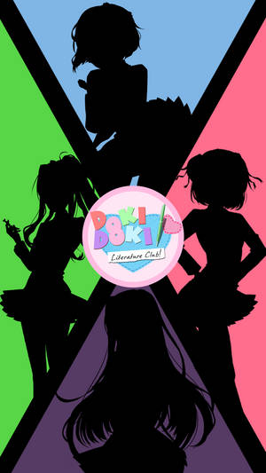 Doki Doki Literature Club Silhouette Phone Wallpaper