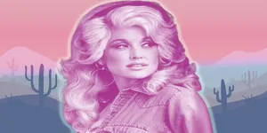 Dolly Parton Desert Dreamscape Wallpaper
