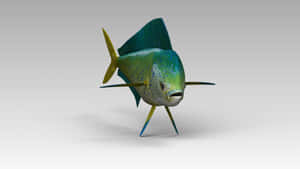 Dolphinfish3 D Model Wallpaper