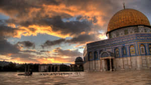 Dome_of_the_ Rock_ Sunset_ Jerusalem Wallpaper