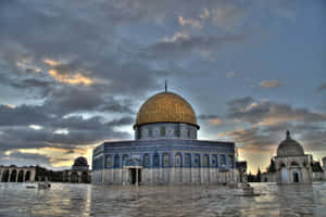 Domeofthe Rock Sunset Jerusalem Wallpaper