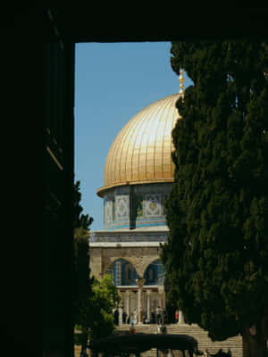 Domeofthe Rock Through Frame Wallpaper