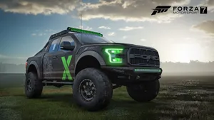 Dominant Drive With The Ford Pickup Truck In Forza 7 Wallpaper