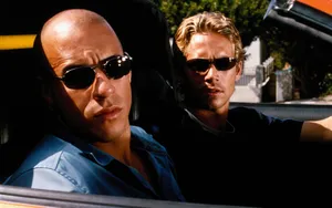 Dominic And Brian In Fast And Furious 1 Wallpaper