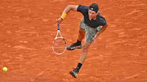 Dominic Thiem Clay Court Action Wallpaper