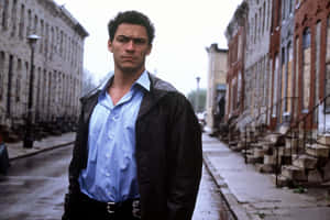 Dominic West Posing For A Portrait Photo Wallpaper