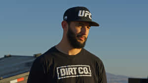 Dominick Reyes U F C Fighter Outdoor Portrait Wallpaper